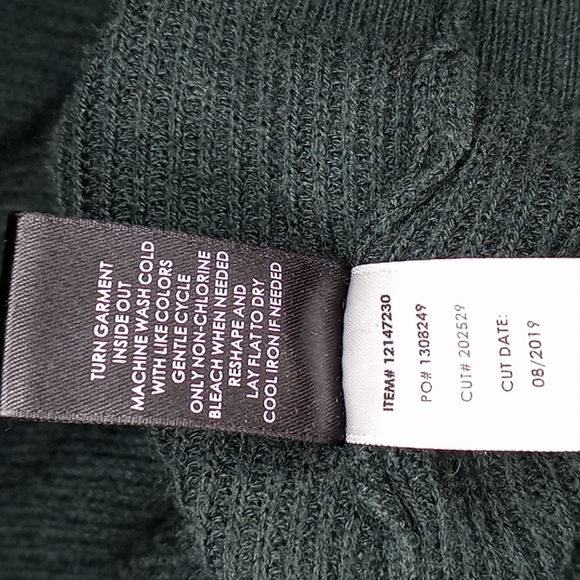 Torrid dark green rib knit open front cardigan - Picture 10 of 10